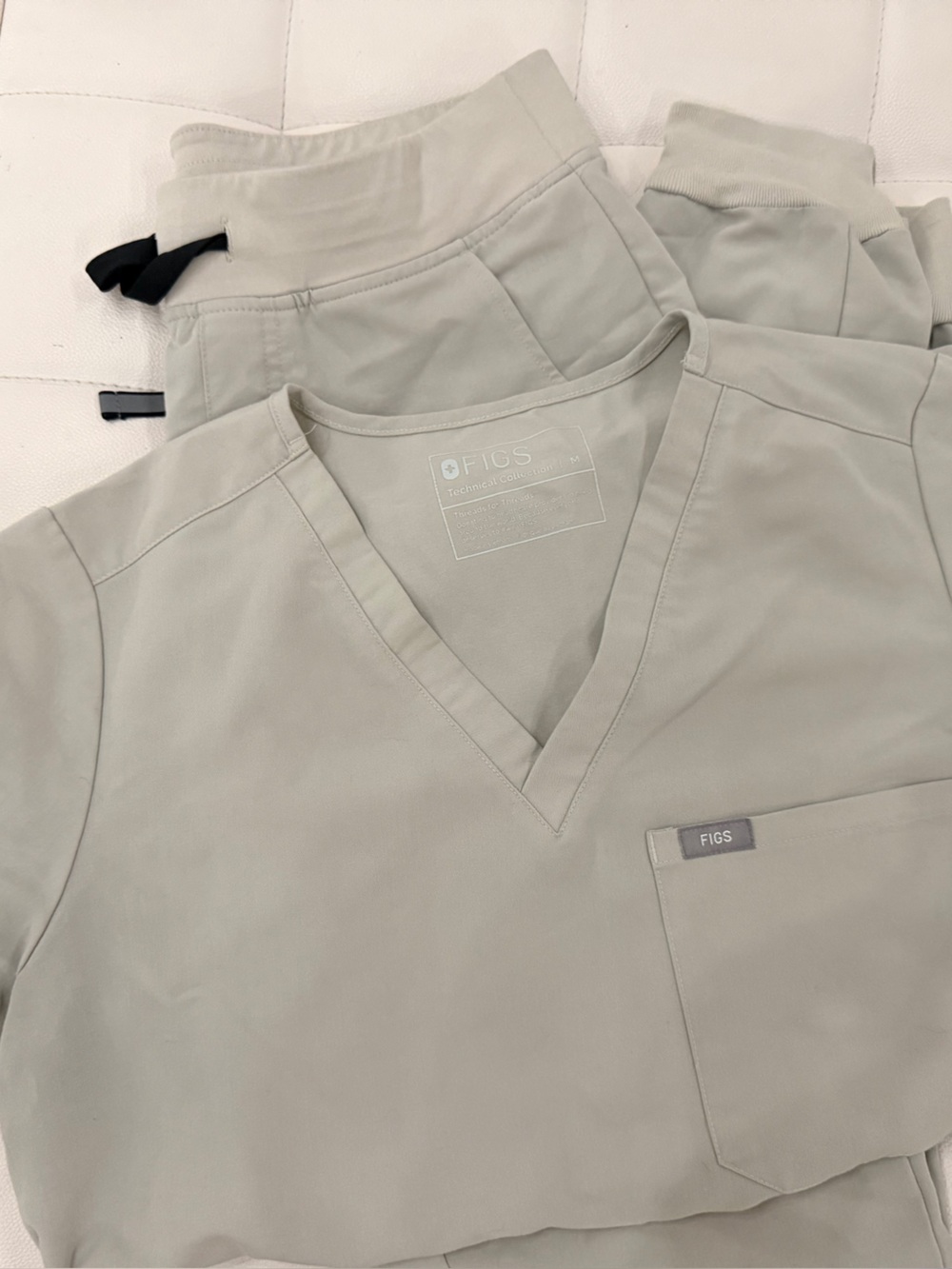 Figs Women's Scrub Set in Light Tan